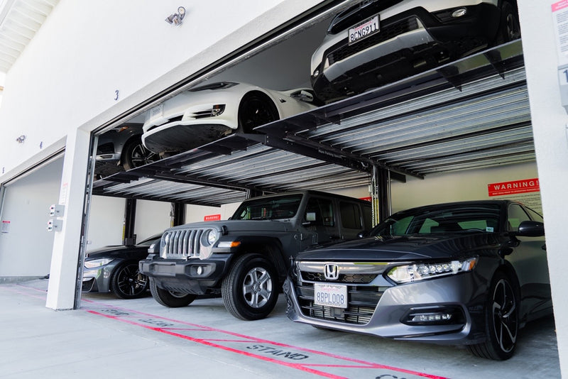 Customer garage setup